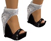 black / jeans heels sand