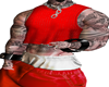 TANK SHORT TATTOO RED