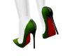 Peacock Green Heels