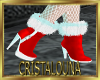 Xmas fur wh/red boots