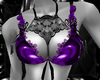 pvc purple lingerie
