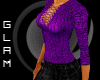 *G* Purple Black Sweater