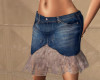 !Jean & Lace Skirt