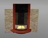 [OAK] Brick Fireplace
