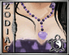 Hearts Purple Necklace