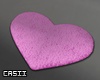 Pink Heart Faux Fur