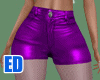 Purple Lace Shorts
