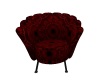 Red velvet sofa chair