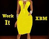 Xbm Work It Yellow Dress