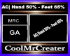 AC Hand 50% - Feet 65%