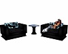 blk wolf table & chairs