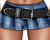 Fake Blue Denim Skirt
