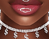 Dollar Glitter Necklace