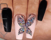 Butterfly Diamond Nails