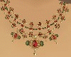 (B4) Ruby Emerald necklc