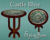 Castle Blue Side Table