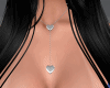 Heart necklace - silver