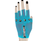 Cyan Fingerless Glove