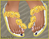 Flip Flops Flower Yellow