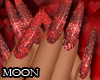 * Sequin Valentines Nail