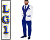 LG1 Blue & White I Suit