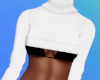 White Cropped Turtleneck