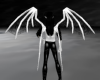 Latex Demon Wings-White