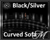 Black / Silver Couch