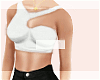 Cut Out Top - White