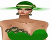 $M$ Hats Green-love
