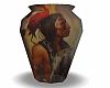 NA Indian Warrior Vase