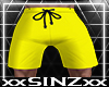 X Yellow Swim Trunks X M