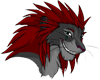 Axel as a lion sticker