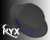 ! GREY BLUE BOWLER HAT