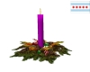 Purple Advent Candle