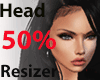 Head 50%
