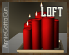 Loft Red Candles