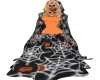 Halloween gown with cape
