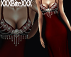 Gem & Beads Gown-red