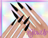 Gl Black Nails Pointed