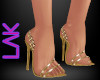 Gold chain heels