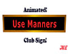 Animated Club Sign