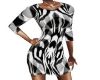 AO~Zebra designer dress