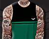 Blusa Eagle+tattoo green