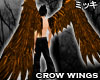! Huge Gold Crow Wings