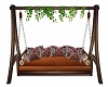wooden leather swing