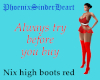 Nix high boots red