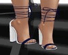 White_blue string heels