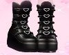 gothic heart boots