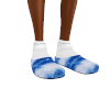 blu marn slides w/ socks
